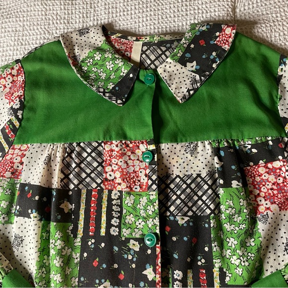 Vintage patchwork print house shirt - M/L - Picture 2 of 8
